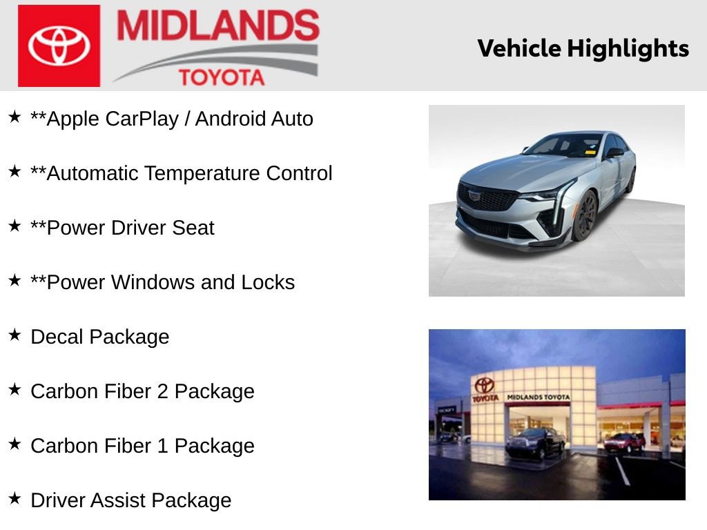 Used 2024 Cadillac CT4 V Blackwing w/ Arrival Edition image 2