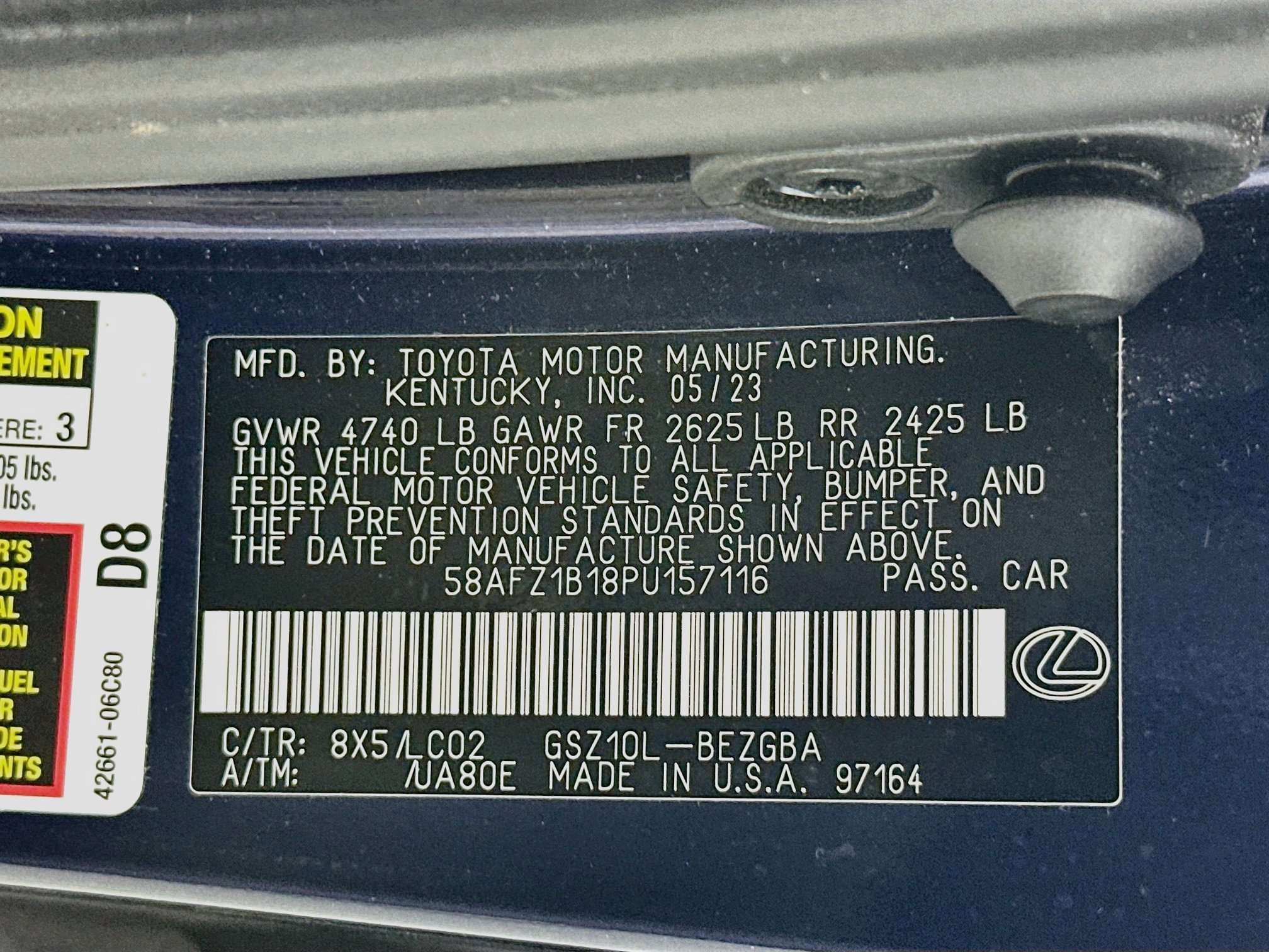 Used 2023 Lexus ES 350 Ultra Luxury w/ Accessory Package (Z1) FWD image 32