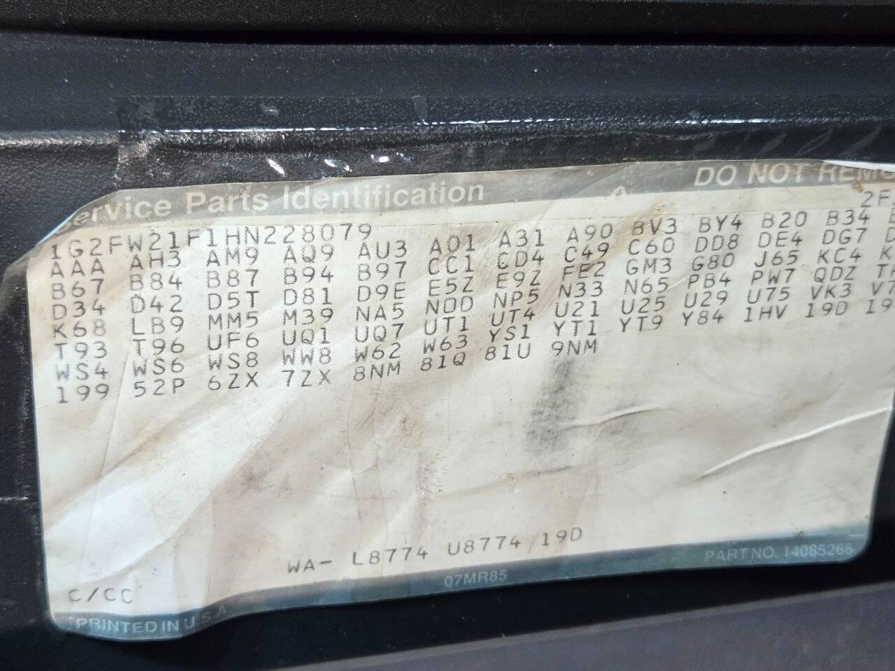 Used 1987 Pontiac Firebird Trans Am image 95