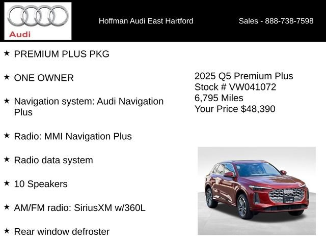 Certified 2025 Audi Q5 Premium w/ Premium Plus AWD/4WD image 6
