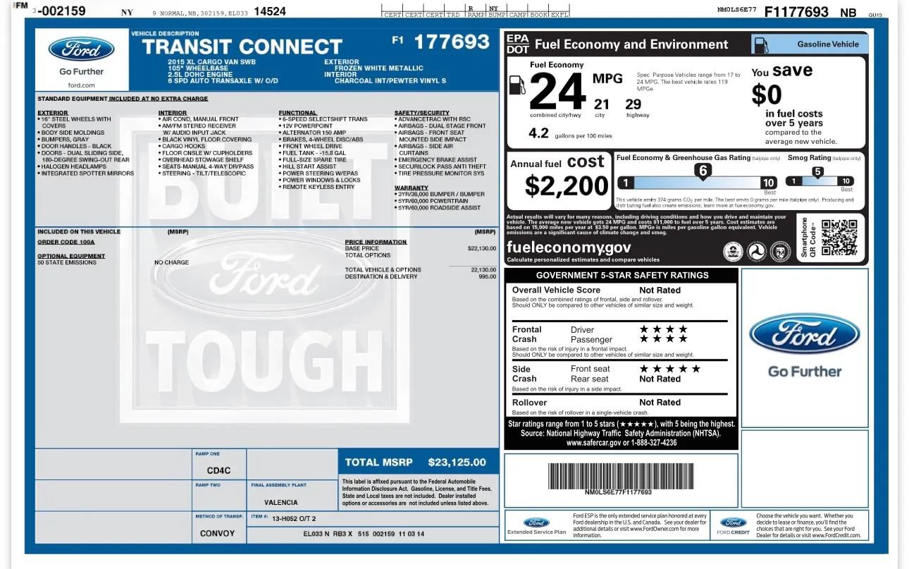 Used 2015 Ford Transit Connect XL FWD image 22