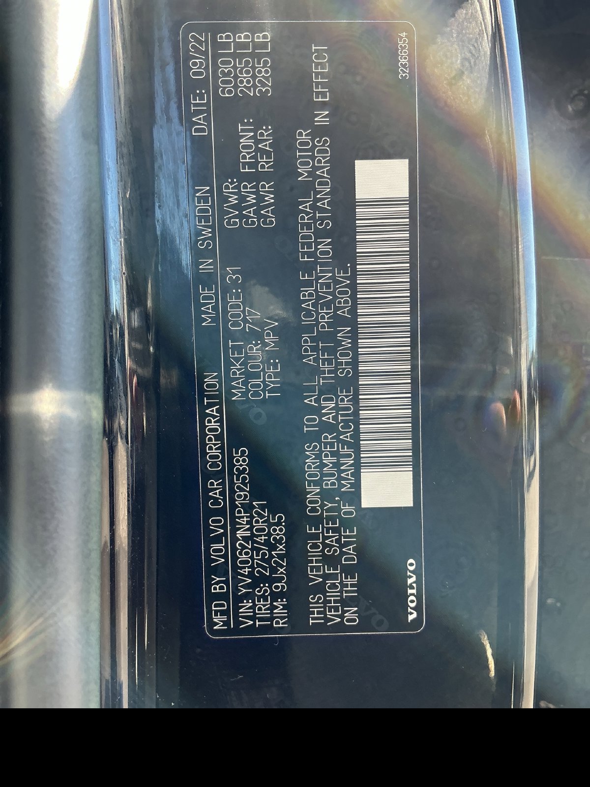 Certified 2023 Volvo XC90 B6 Plus w/ Protection Package Premier AWD/4WD image 29