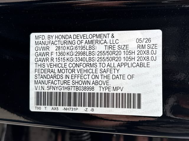 Used 2026 Honda Pilot Black Edition image 22