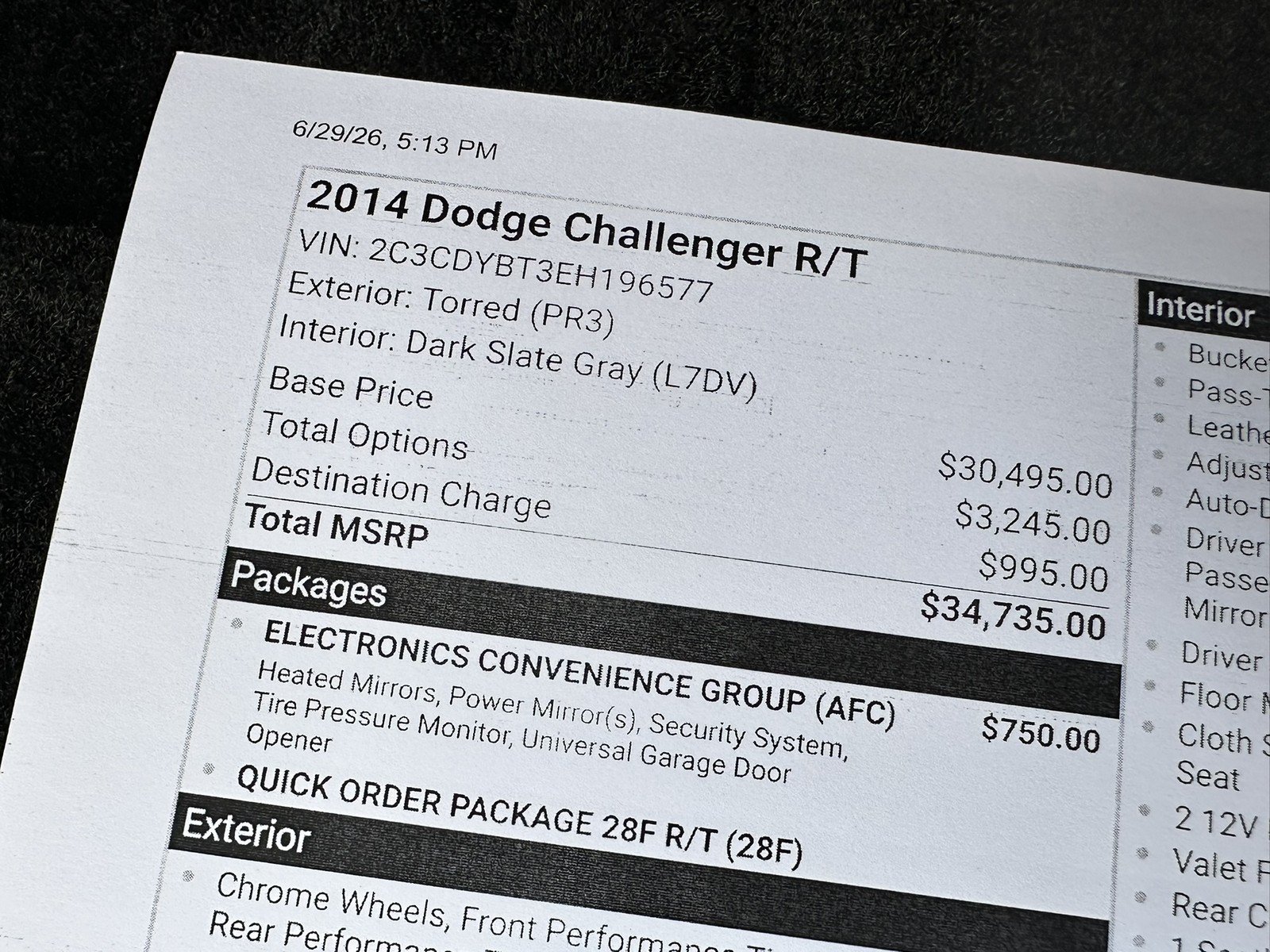 Used 2014 Dodge Challenger R/T w/ Electronics Convenience Group RWD image 92