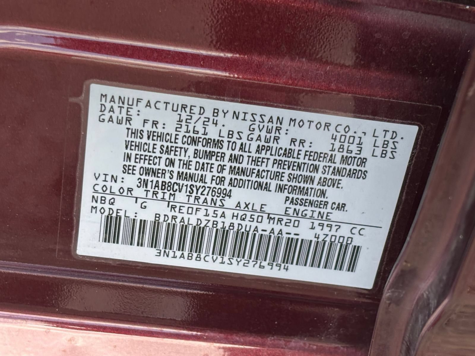 Used 2025 Nissan Sentra SV FWD image 27