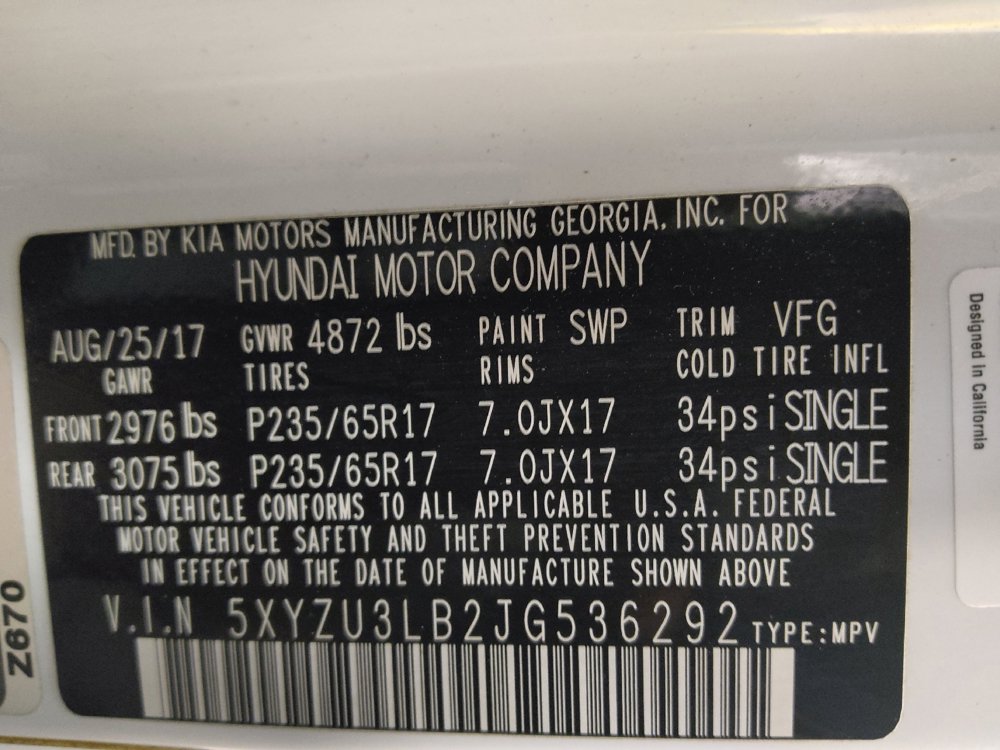 Used 2018 Hyundai Santa Fe Sport w/ 2.4L Value Package 02 image 33