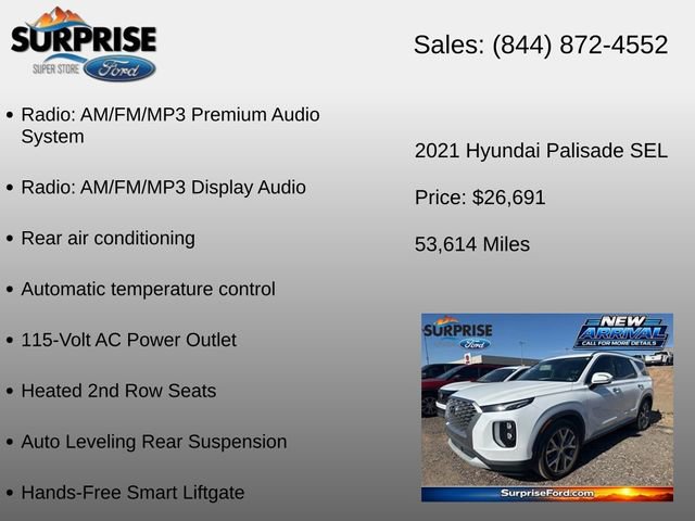 Used 2021 Hyundai Palisade SEL w/ Premium Package FWD image 22