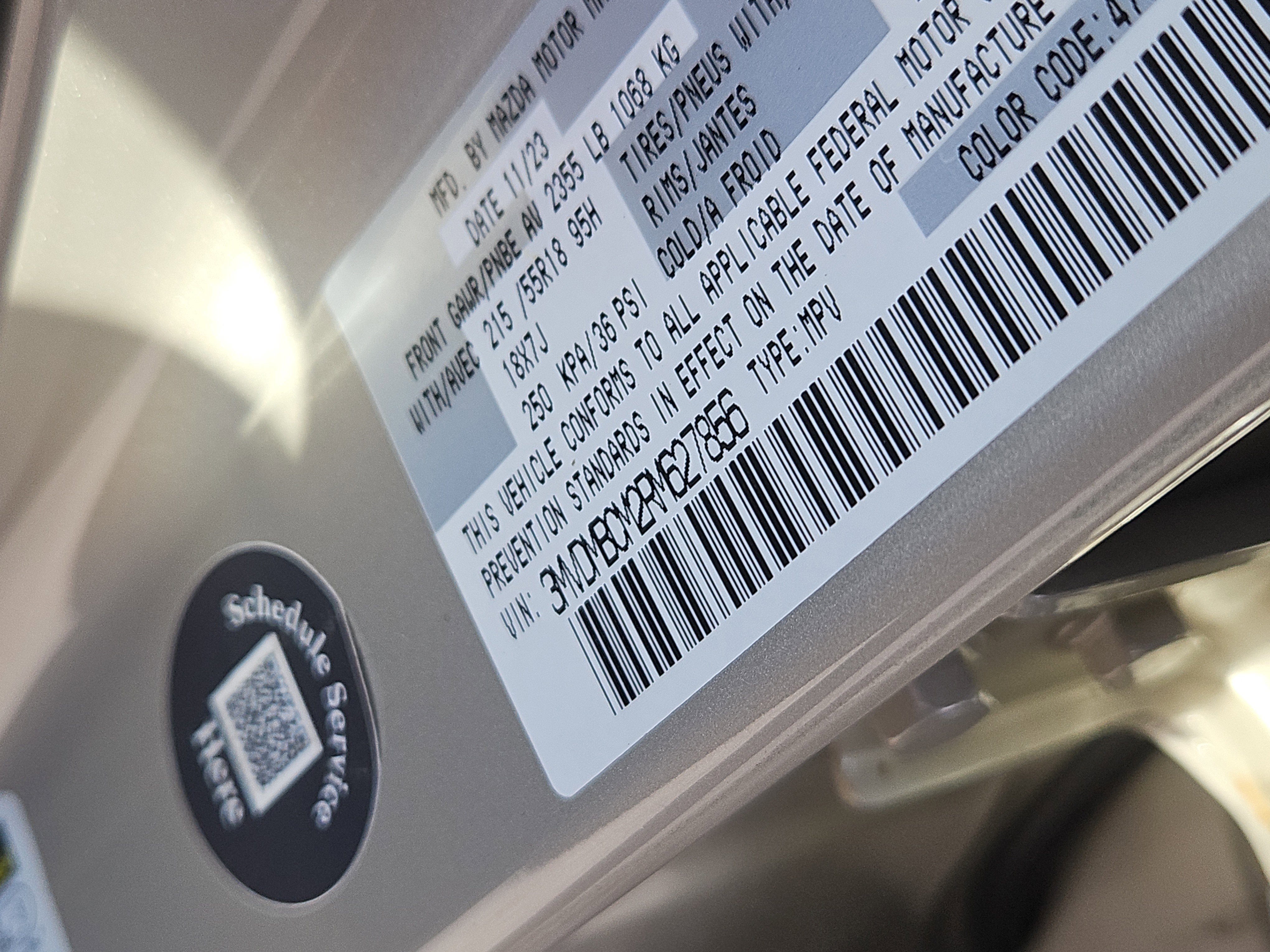 Used 2024 MAZDA CX-30 AWD 2.5 S w/ Preferred Package image 7