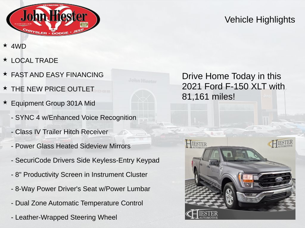 Used 2021 Ford F150 XLT w/ Equipment Group 301A Mid AWD/4WD image 6