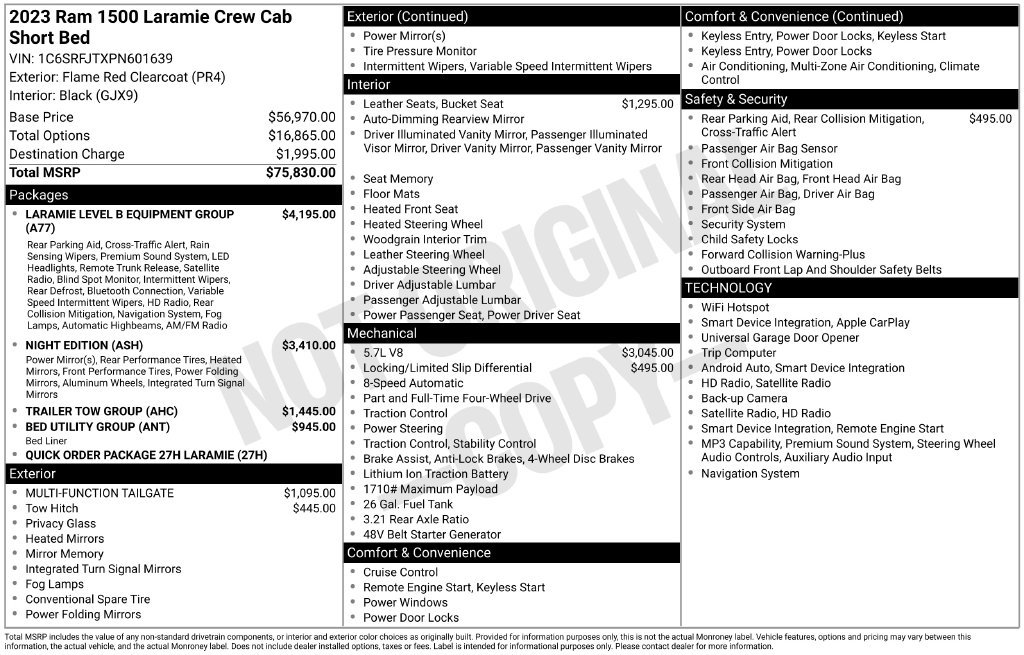 Used 2023 RAM 1500 Laramie AWD/4WD image 6