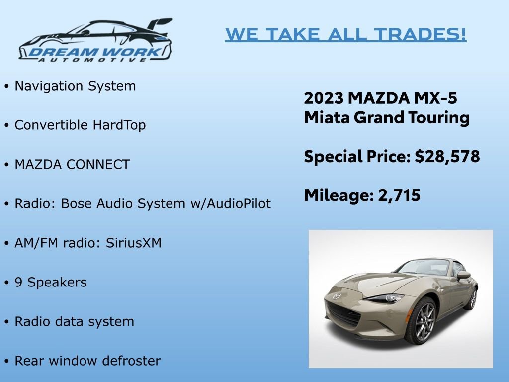 Used 2023 MAZDA MX-5 Miata Grand Touring image 2
