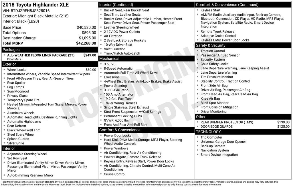 Used 2018 Toyota Highlander XLE image 7