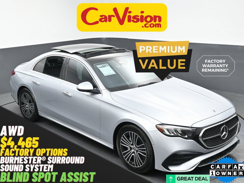 Used 2024 Mercedes-Benz E 350 4MATIC Sedan w/ Leather Package