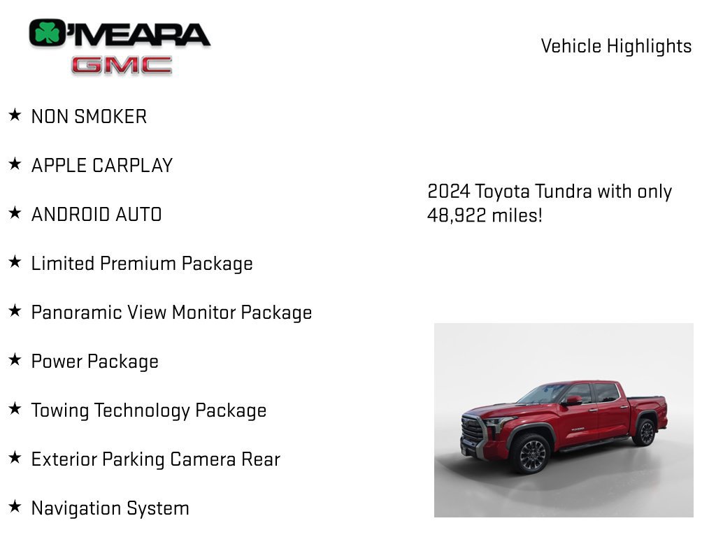 Used 2024 Toyota Tundra Limited AWD/4WD image 8