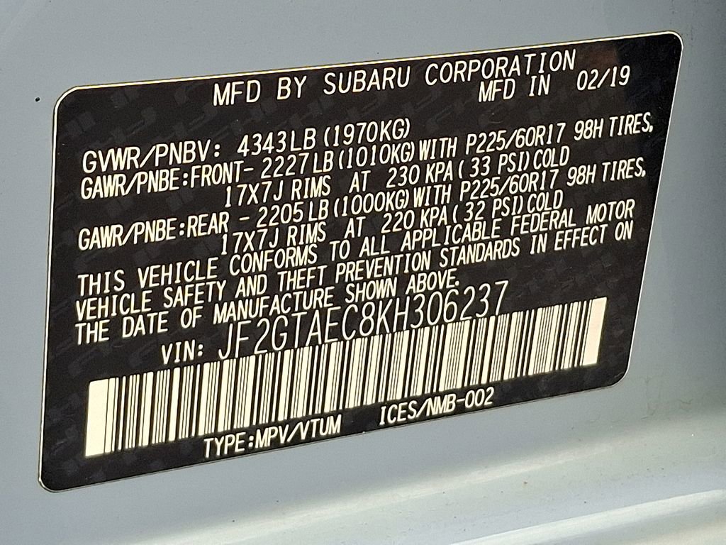 Used 2019 Subaru Crosstrek 2.0i Premium image 26