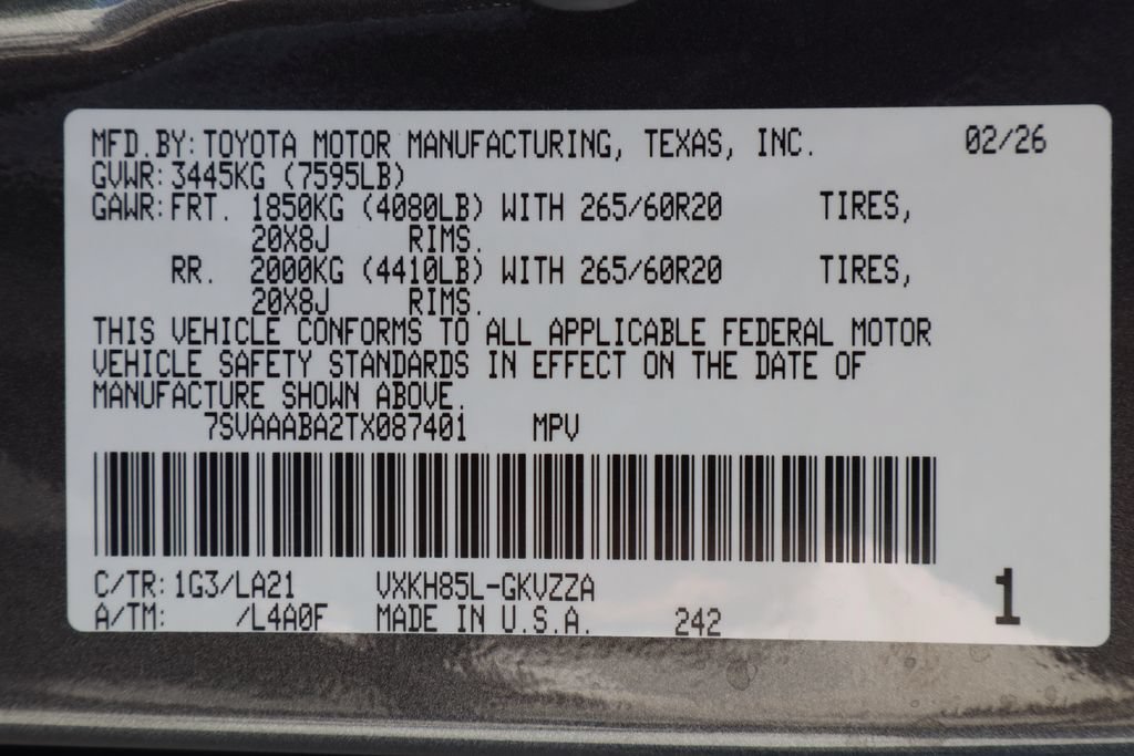 Used 2026 Toyota Sequoia Platinum AWD/4WD image 38
