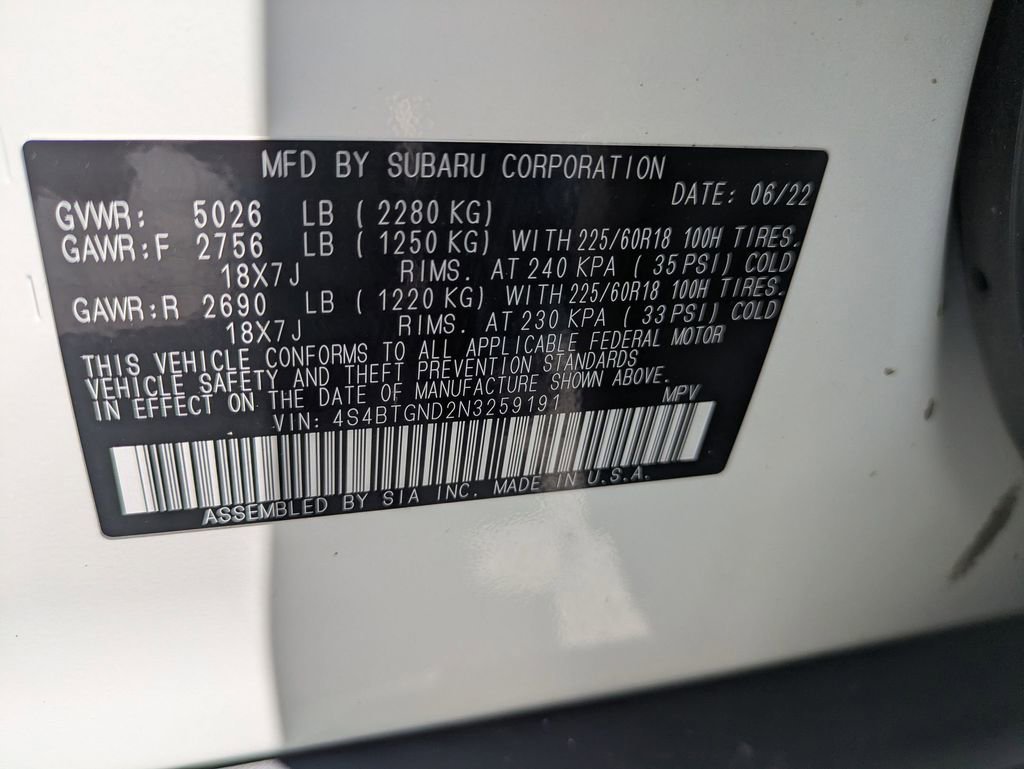 Used 2022 Subaru Outback Limited XT AWD/4WD image 40