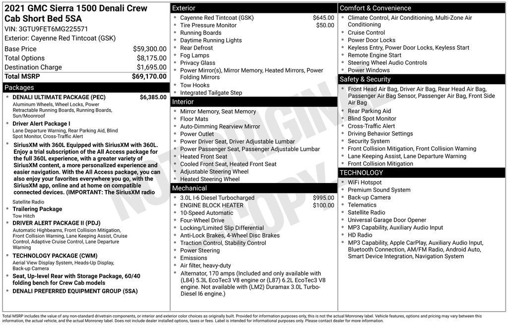 Used 2021 GMC Sierra 1500 Denali w/ Denali Ultimate Package AWD/4WD image 4