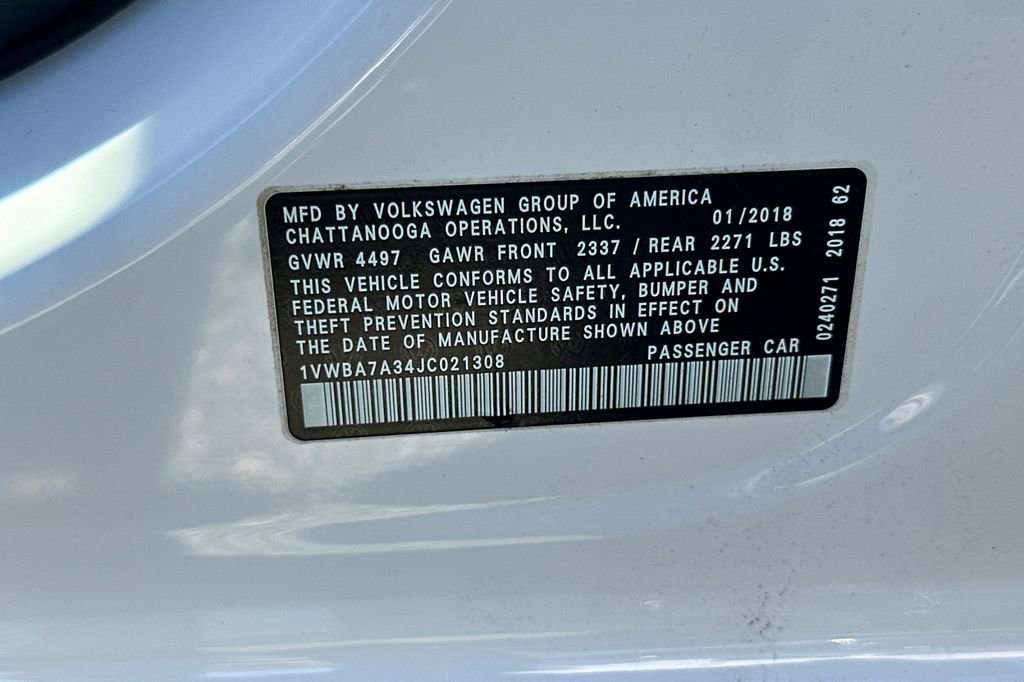 Used 2018 Volkswagen Passat 2.0T SE image 28