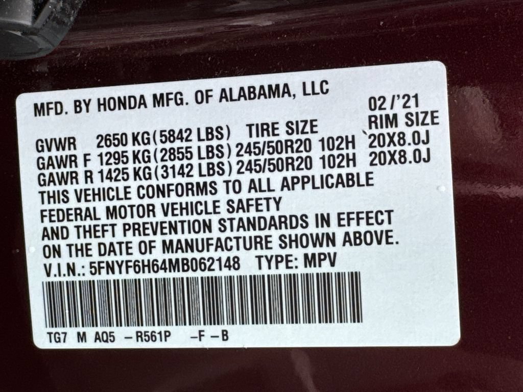 Used 2021 Honda Pilot Touring image 33