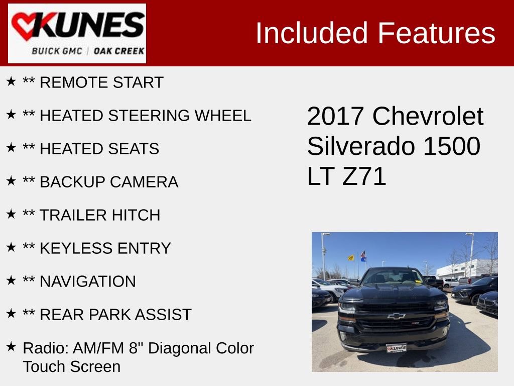 Used 2017 Chevrolet Silverado 1500 LT w/ Midnight Edition image 2