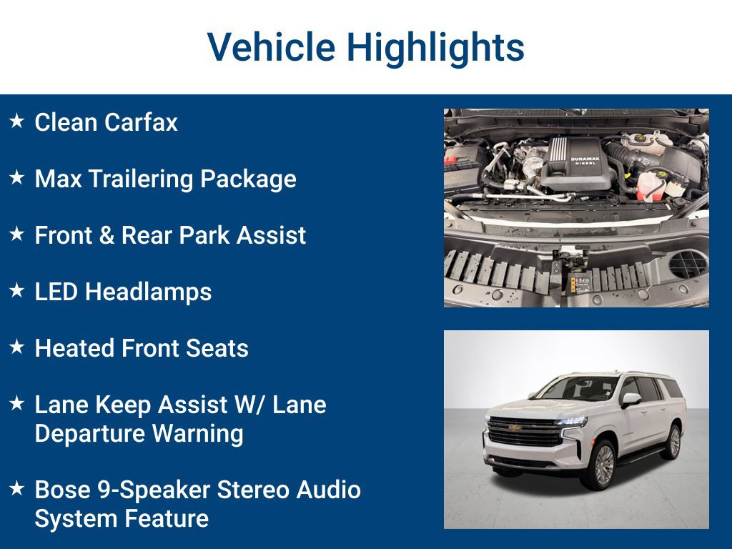 Used 2023 Chevrolet Suburban LT w/ Max Trailering Package AWD/4WD image 3