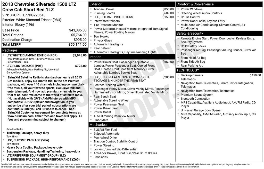 Used 2013 Chevrolet Silverado 1500 LTZ w/ LTZ White Diamond Edition AWD/4WD image 25