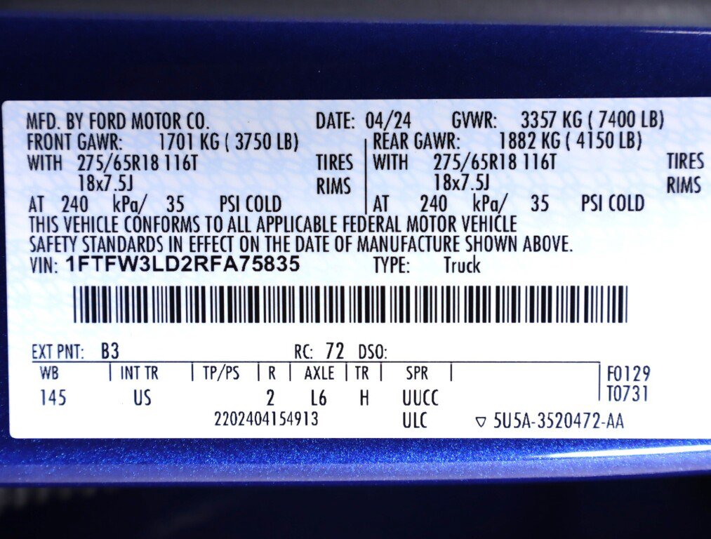 Used 2024 Ford F150 XLT w/ Mobile Office Package image 49