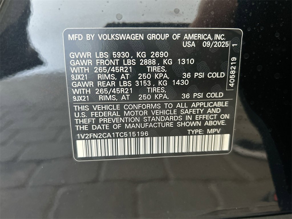 New 2026 Volkswagen Atlas SEL Premium R-Line image 59