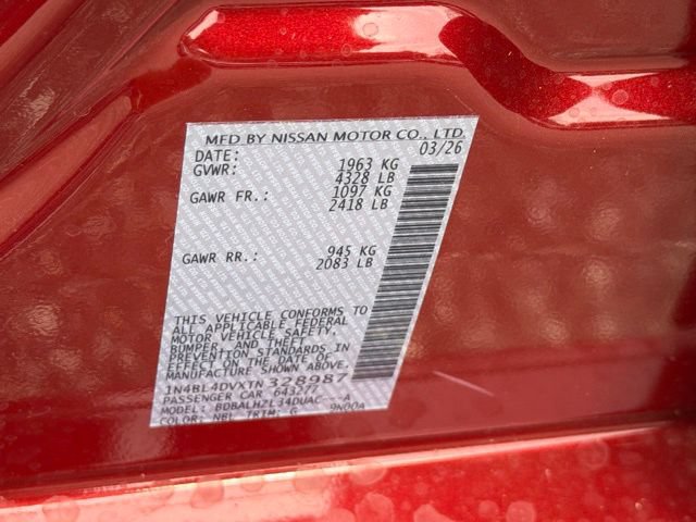 New 2026 Nissan Altima 2.5 SV w/ SV Special Edition Package FWD image 23