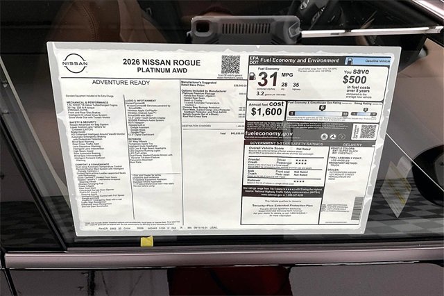 New 2026 Nissan Rogue Platinum w/ Platinum Premium Package image 36