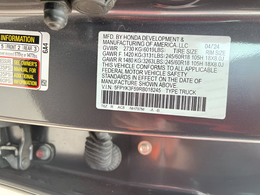 Used 2024 Honda Ridgeline RTL image 32