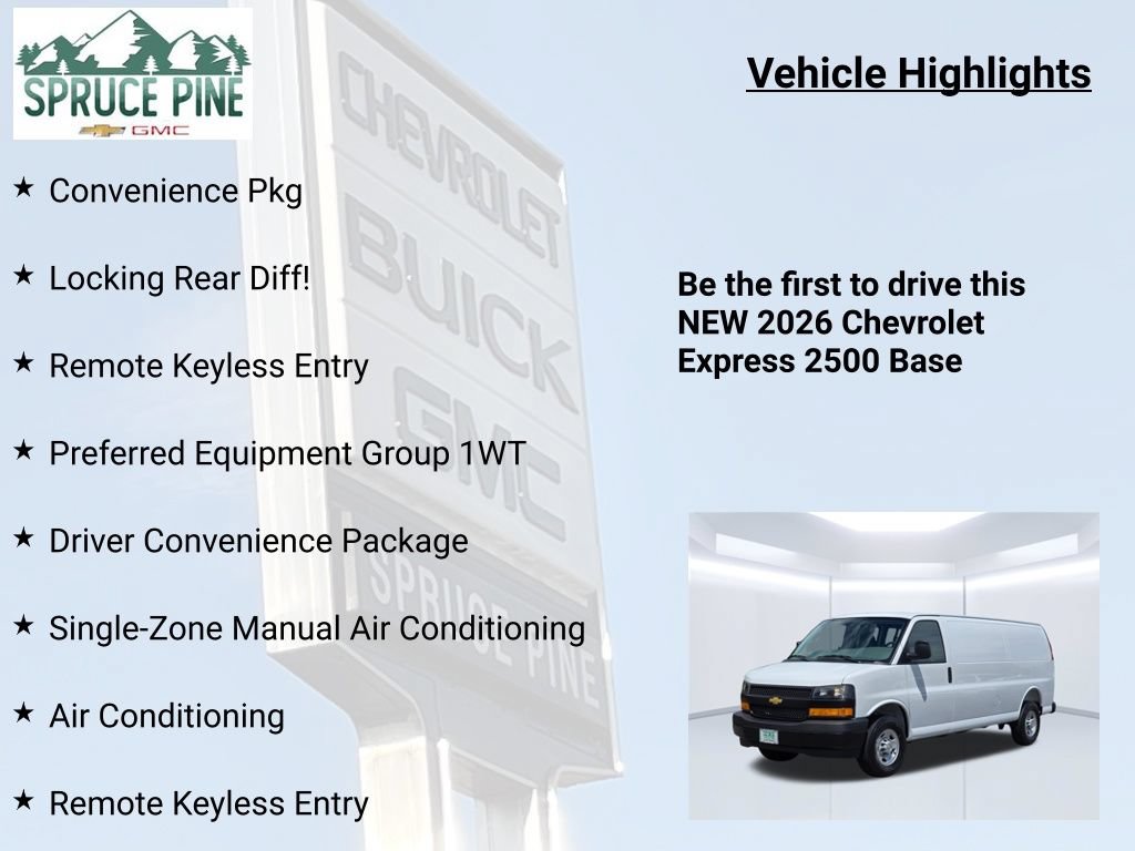 New 2026 Chevrolet Express 2500 Extended w/ Driver Convenience Package RWD image 5
