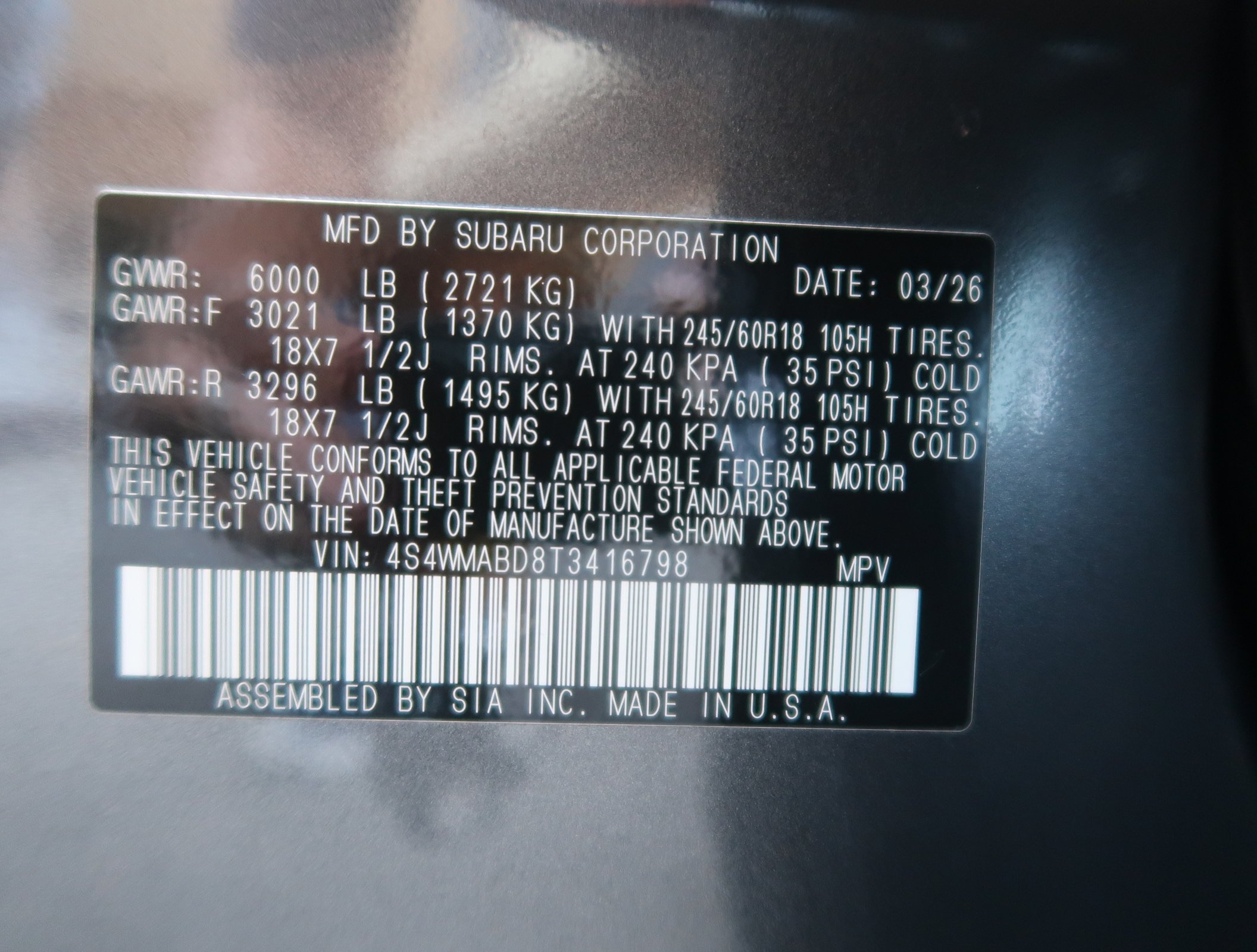 Certified 2026 Subaru Ascent Premium w/ Popular Package #2 AWD/4WD image 48