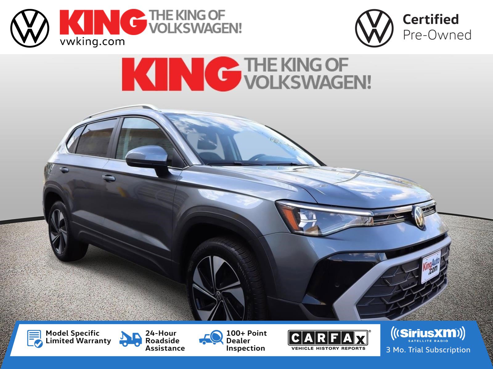 Certified 2025 Volkswagen Taos SE w/ Panoramic Sunroof Package image 1