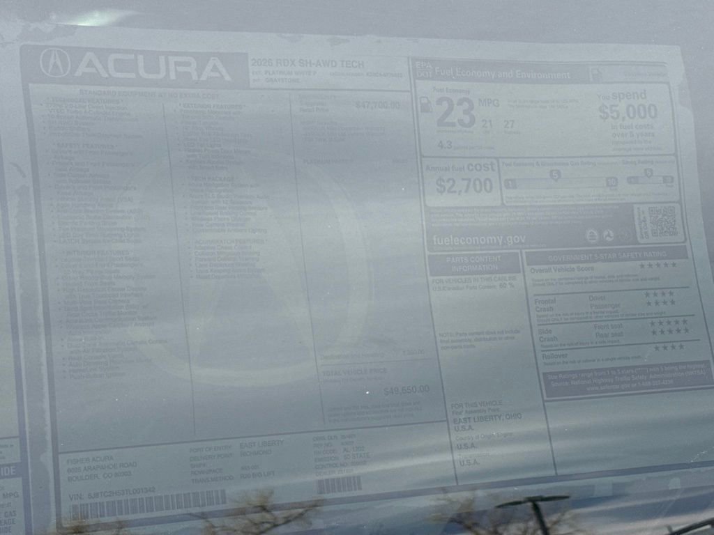 New 2026 Acura RDX w/ Technology Package image 28