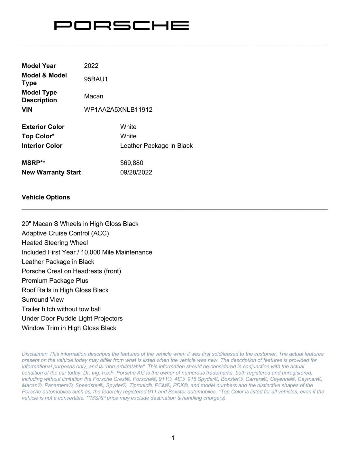 Used 2022 Porsche Macan Base w/ Premium Package Plus image 11