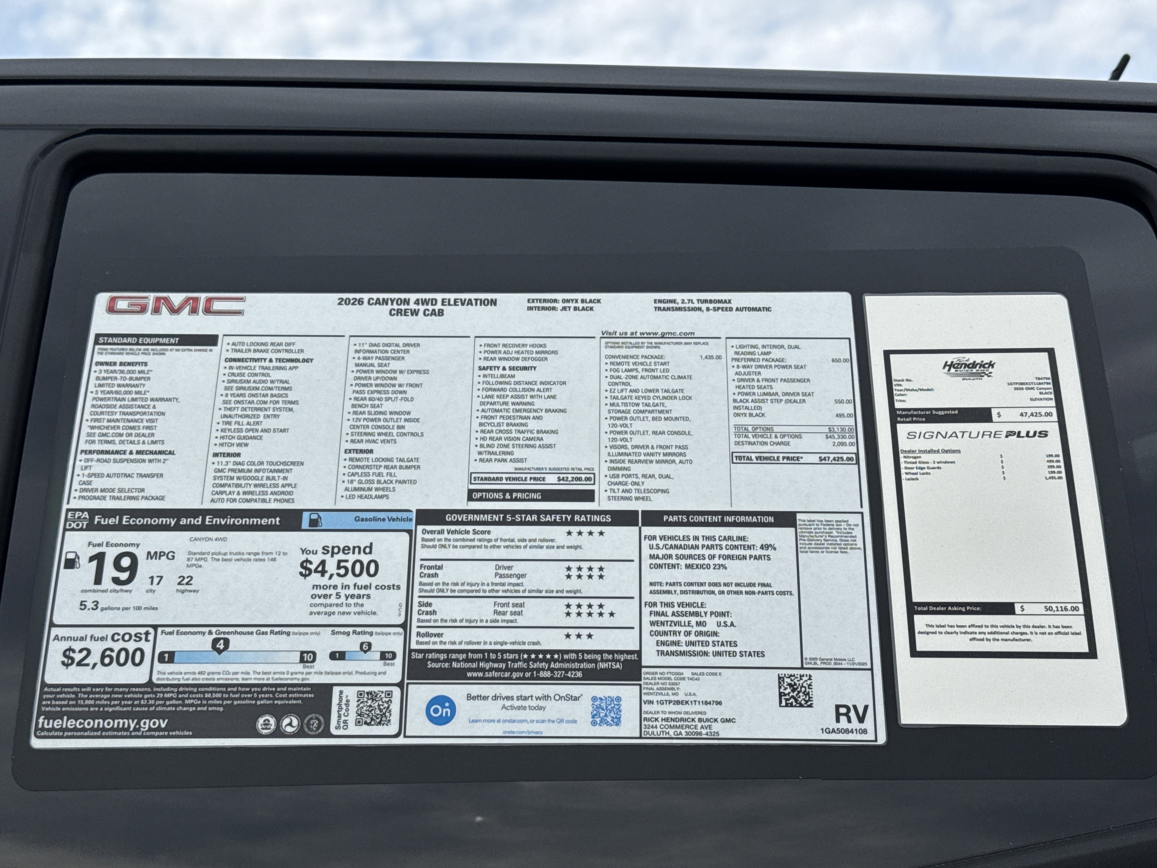 New 2026 GMC Canyon Elevation w/ Convenience Package image 34