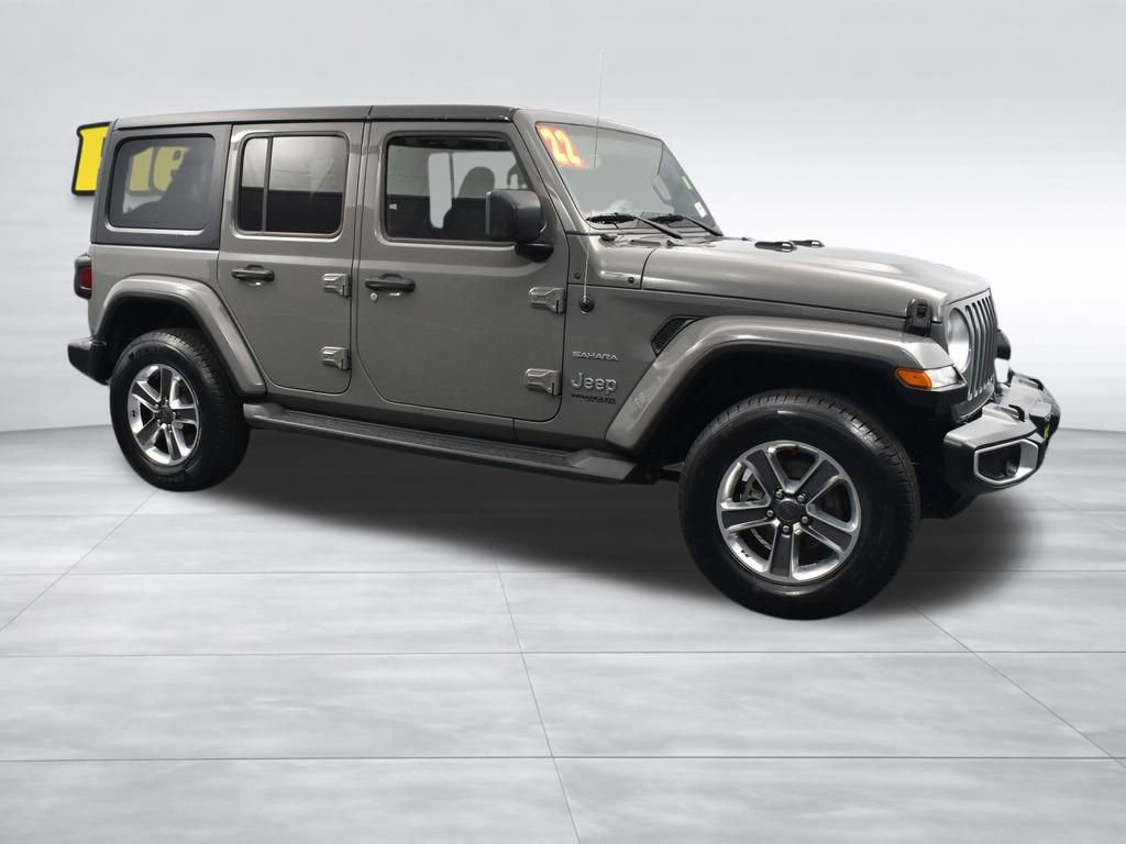 Used 2021 Jeep Wrangler Unlimited Sahara AWD/4WD video 3