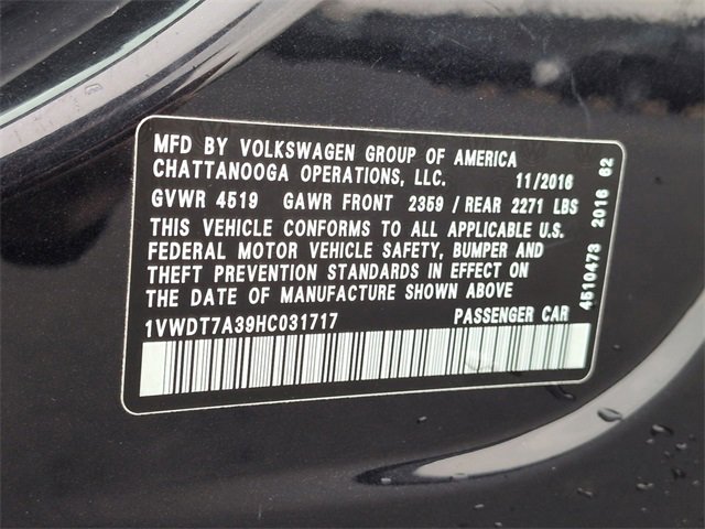 Used 2017 Volkswagen Passat 1.8T R-Line image 29