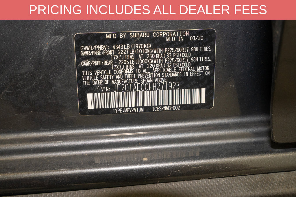 Used 2020 Subaru Crosstrek 2.0i Premium w/ Moonroof Package 2 AWD/4WD image 21