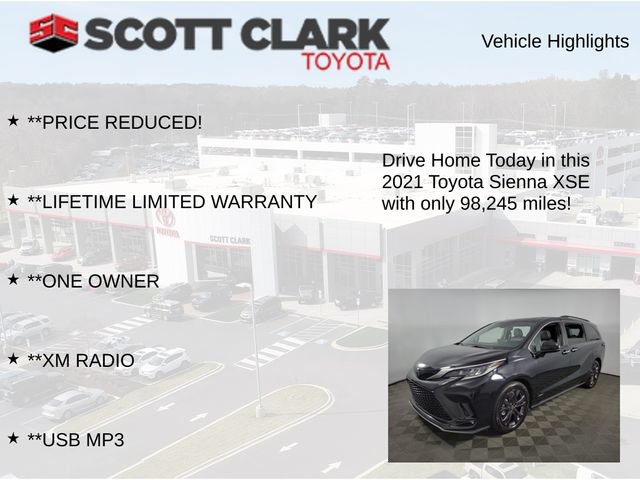 Used 2021 Toyota Sienna XSE w/ XSE Plus Package FWD image 12