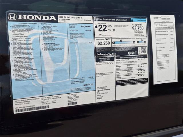New 2026 Honda Pilot Sport image 17