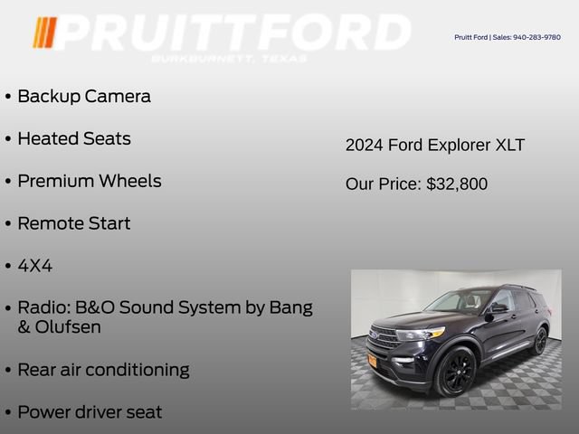 Used 2024 Ford Explorer XLT w/ Equipment Group 202A AWD/4WD image 25