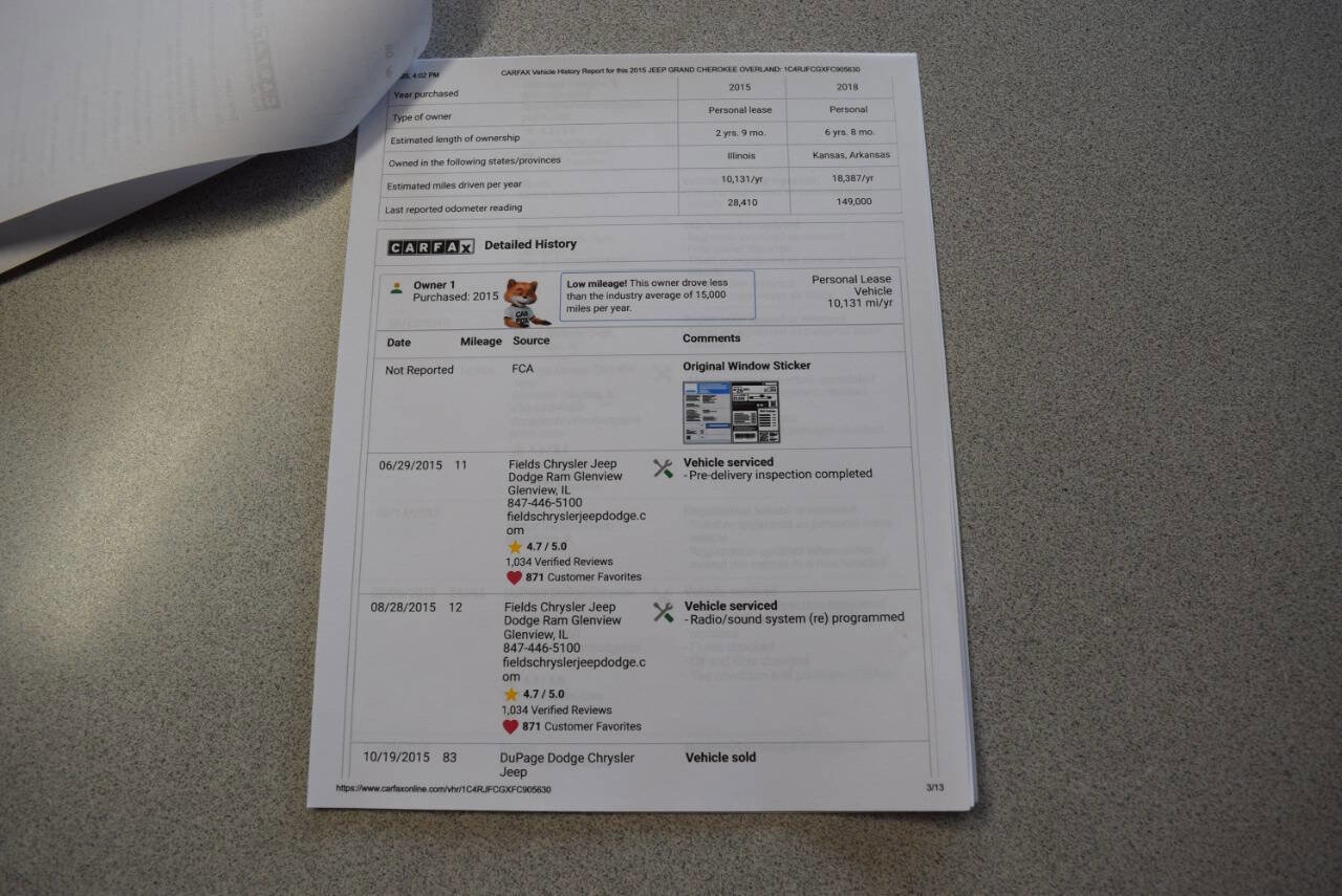 Used 2015 Jeep Grand Cherokee Overland image 66