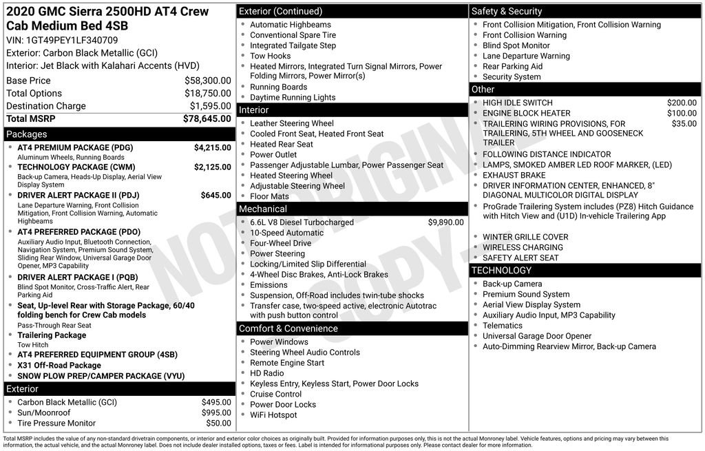 Used 2020 GMC Sierra 2500 AT4 w/ AT4 Premium Package image 21