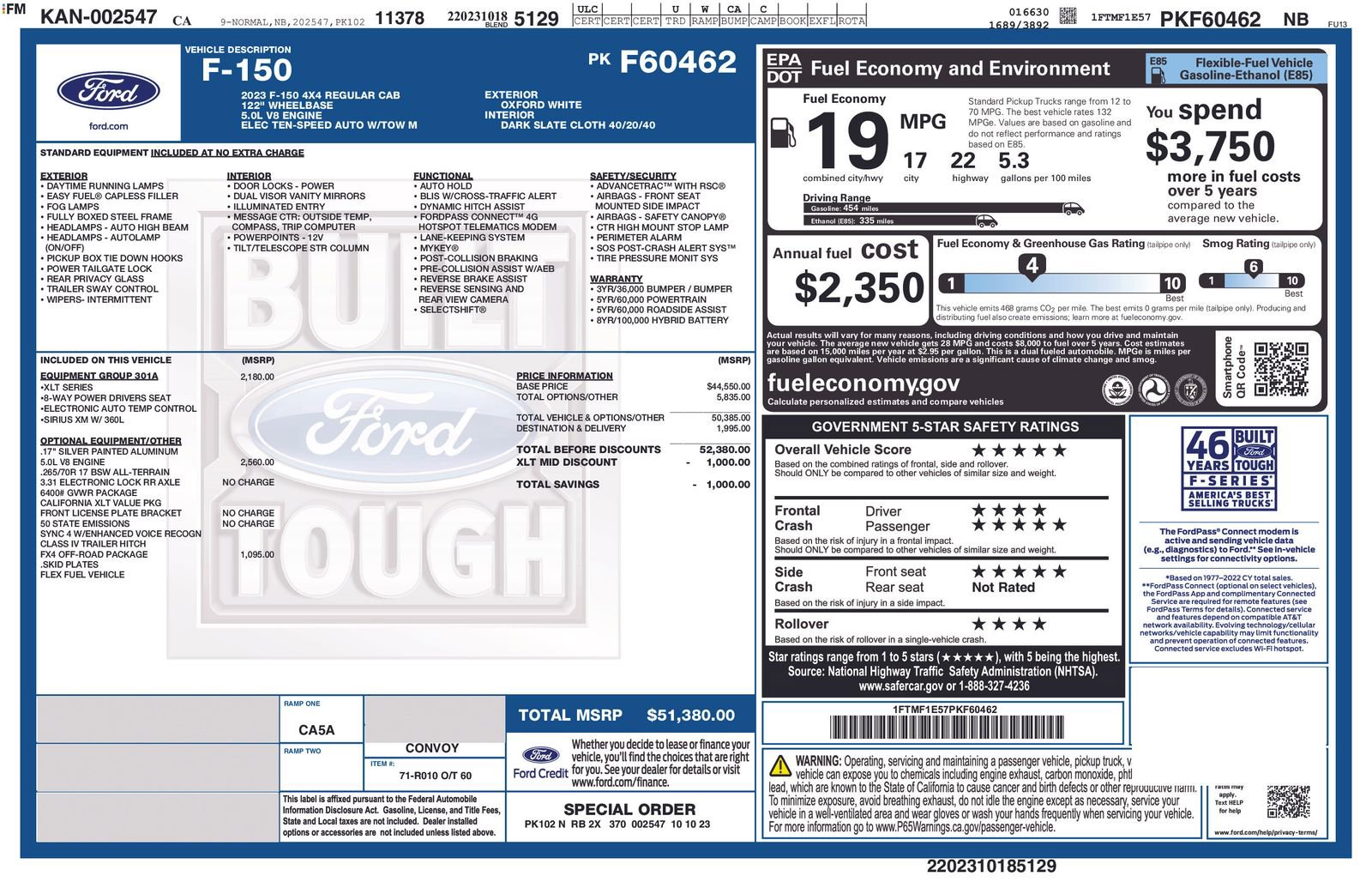 Used 2023 Ford F150 XLT w/ Equipment Group 301A Mid image 10