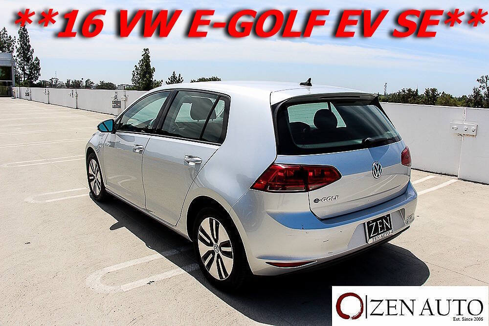Used 2016 Volkswagen e-Golf SE FWD image 8