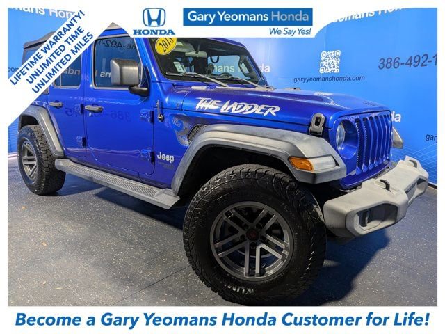 Used 2018 Jeep Wrangler Unlimited Sport S AWD/4WD image 1