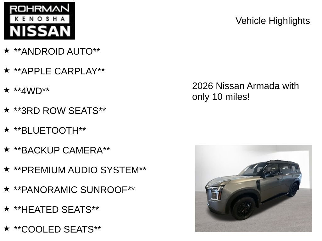 New 2026 Nissan Armada PRO-4X image 8